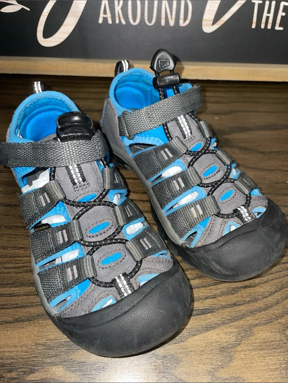 Keen Kids Toddler Boys Gray & Blue Closed-Toe Newport H2 Active Sandals Size 13
